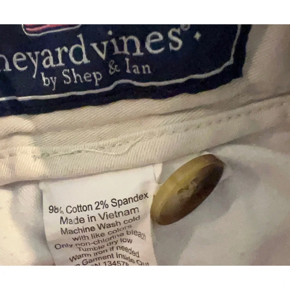 Vineyard Vines Mens 30 Breaker Shorts Khaki Tan Chino Cotton Stretch Flat Front